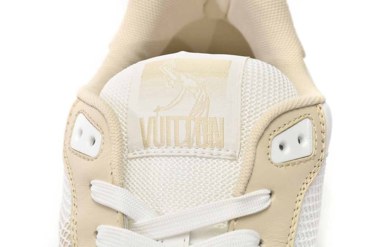 Coco Shoes Louis Vuitton Trainer Beige Cloth Cover GO0220 - Cocoshoesvip.net