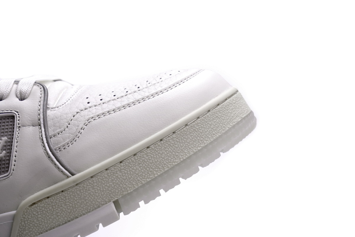 Coco Shoes Louis Vuitton Trainer White Litchi Pattern FD0221 - Cocoshoesvip.net