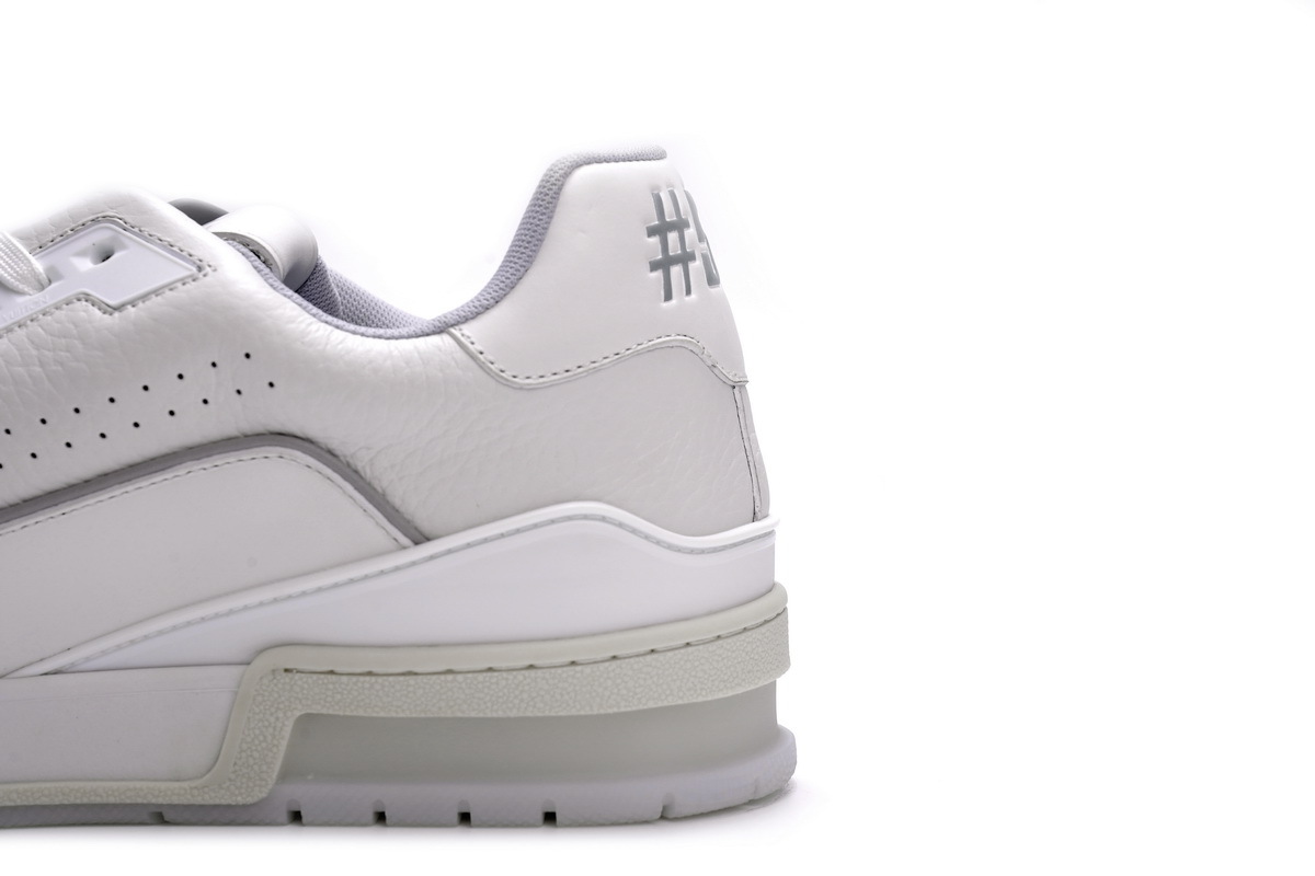 Coco Shoes Louis Vuitton Trainer White Litchi Pattern FD0221 - Cocoshoesvip.net