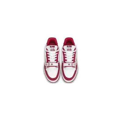 Louis Vuitton Trainer Red Monogram Denim 1ABLXI 02