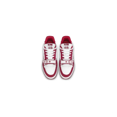 Louis Vuitton Trainer Red Monogram Denim 1ABLXI 02
