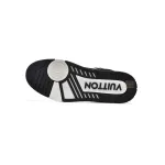 Coco Shoes Louis Vuitton Trainer Black and White Cloth Cover VL1202 - Cocoshoesvip.net
