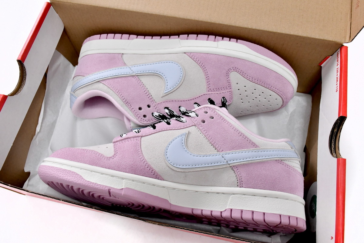 Coco Shoes Nike Dunk Low Pink Suede D07412-901 - Cocoshoesvip.net