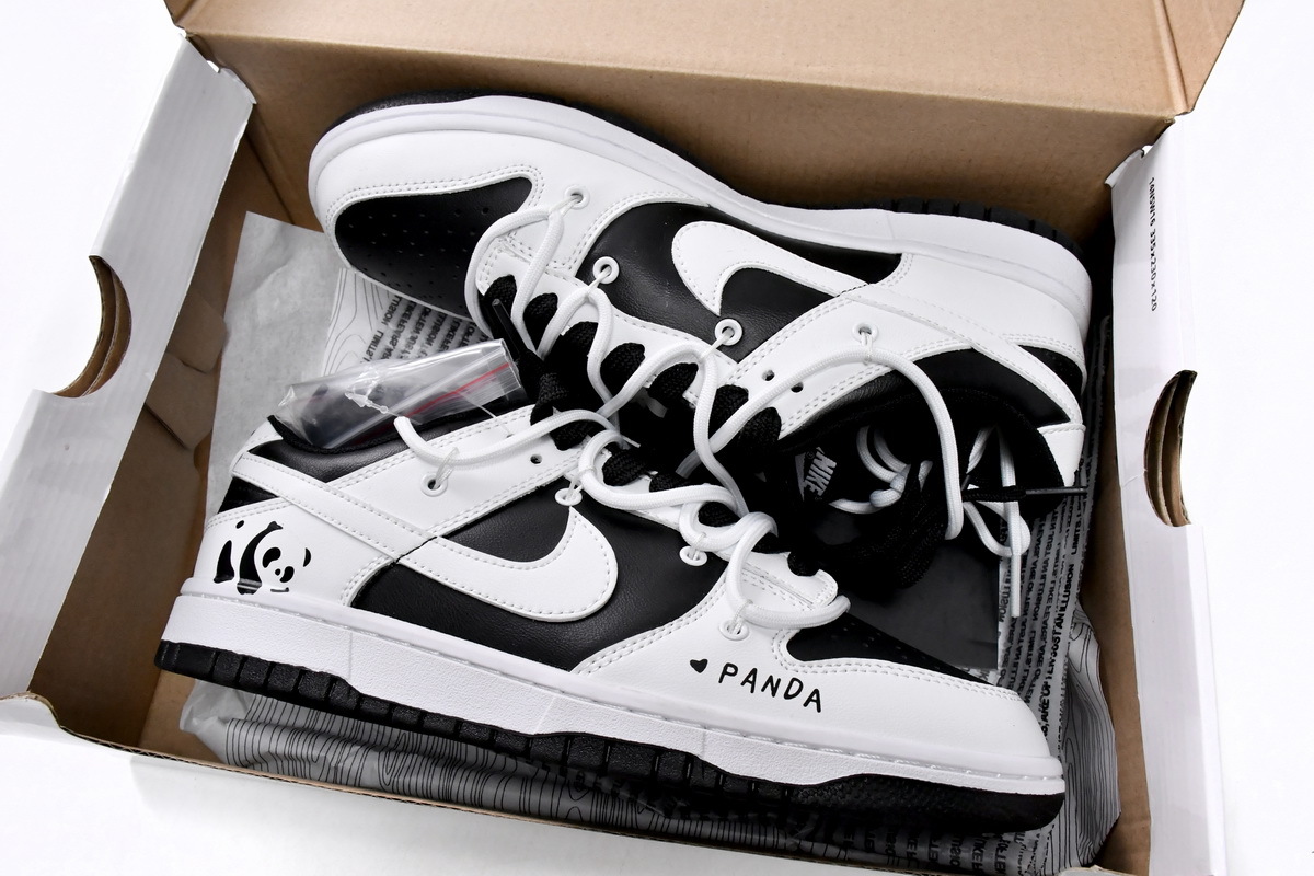 Coco Shoes Nike SB Dunk Low Sail Panda SplCing DD1391-100 (Limited customized) - Cocoshoesvip.net