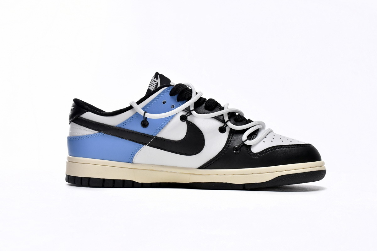 Coco Shoes Nike SB Dunk Low Strap Black and White Blue DD1391-100 (Limited customized) - Cocoshoesvip.net