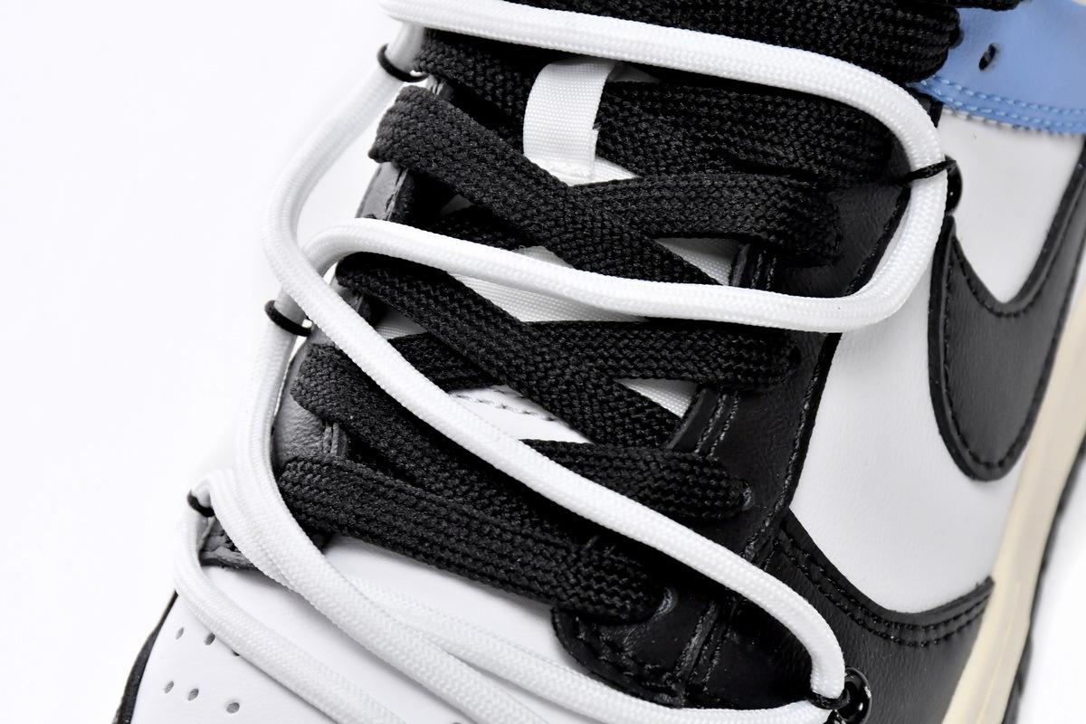 Coco Shoes Nike SB Dunk Low Strap Black and White Blue DD1391-100 (Limited customized) - Cocoshoesvip.net