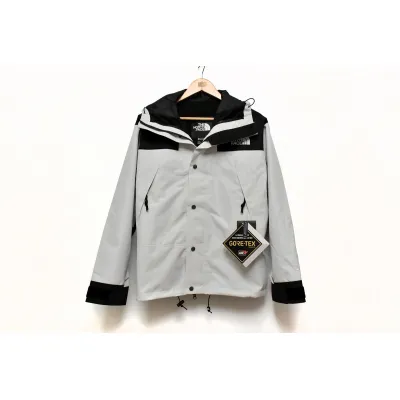 The North Face Hooded Jacket White Black 01