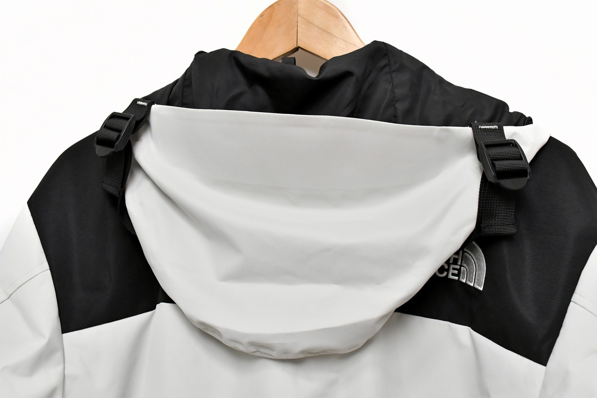 Coco Shoes The North Face Men's Hooded Jacket White Black  - Cocoshoesvip.net