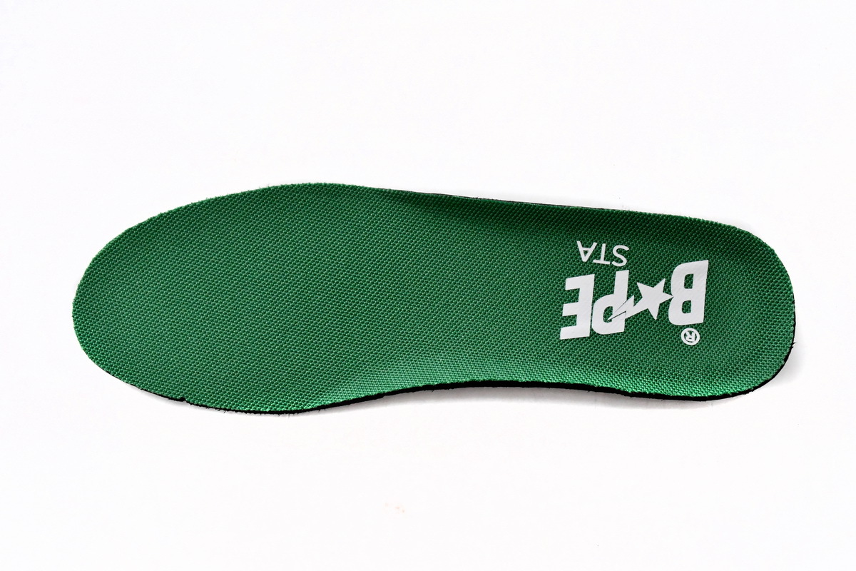 Coco Shoes A Bathing Ape Bape Sk8 Sta Low White Green 1G70-109-0015 - Cocoshoesvip.net