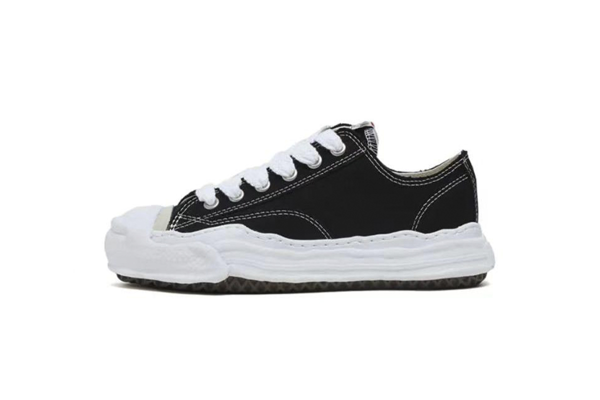 Coco Shoes Mihara Yasuhiro Peterson OG Sole Canvas Low Black - Cocoshoesvip.net