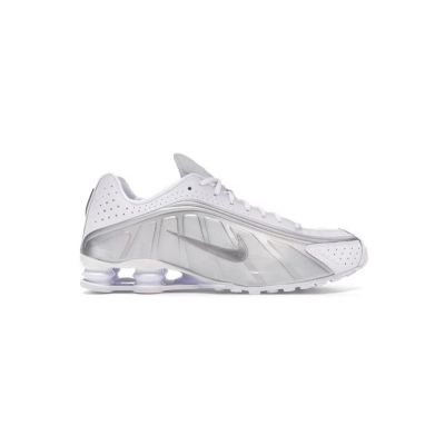 Nike Shox R4 White Metallic Silver 104265-131 02