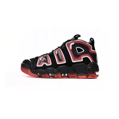 Nike Air More Uptempo Black White Laser Crimson CJ6129-001 01