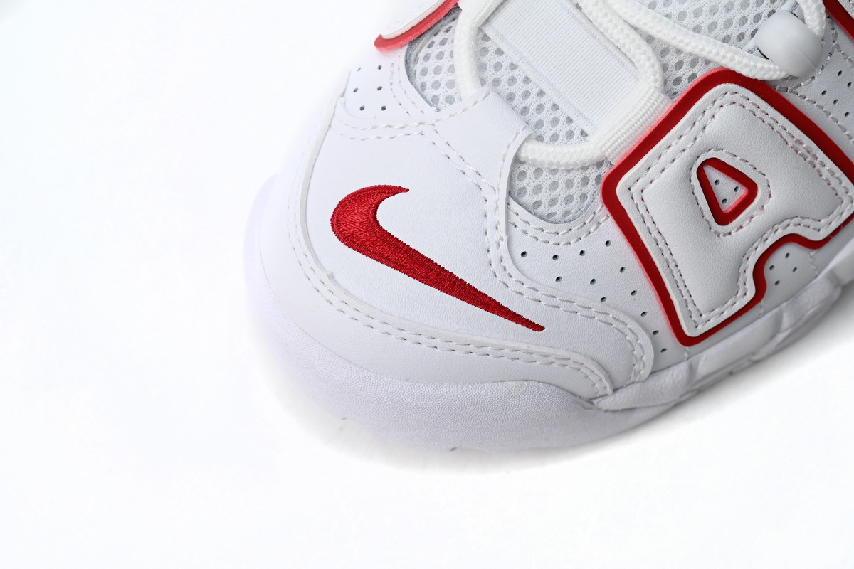 Coco Shoes Nike Air More Uptempo White Varsity Red Outline DJ5988-100 - Cocoshoesvip.net