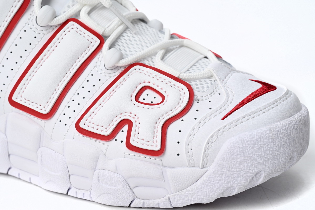Coco Shoes Nike Air More Uptempo White Varsity Red Outline DJ5988-100 - Cocoshoesvip.net