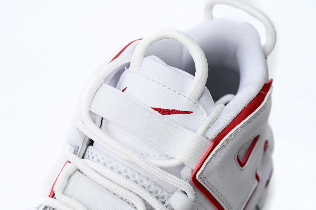 Coco Shoes Nike Air More Uptempo White Varsity Red Outline DJ5988-100 - Cocoshoesvip.net