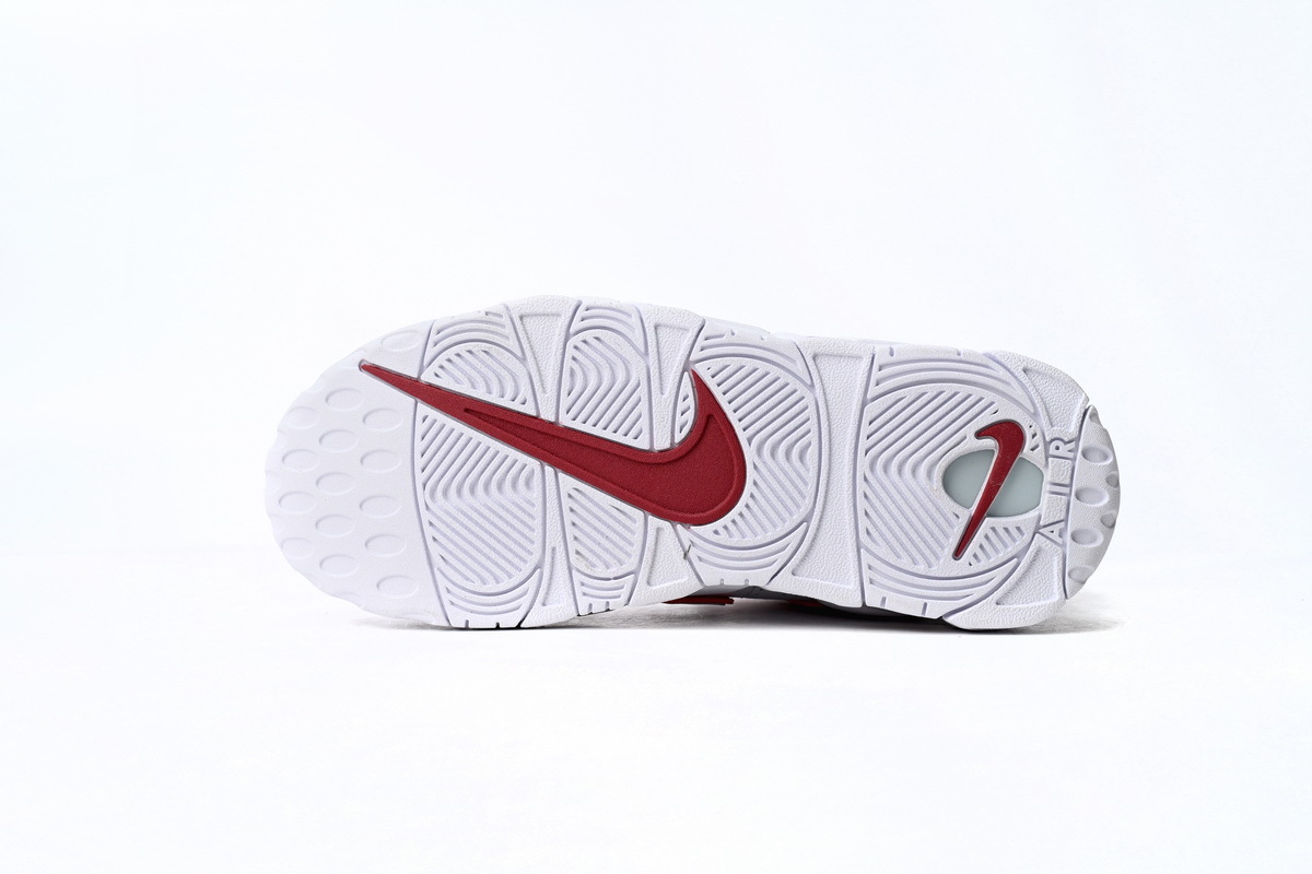 Coco Shoes Nike Air More Uptempo White Varsity Red Outline DJ5988-100 - Cocoshoesvip.net