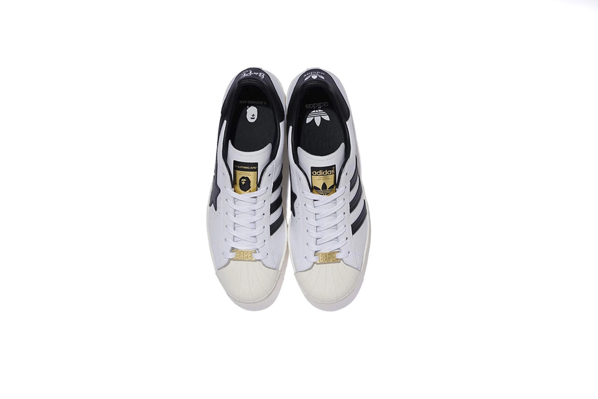 Coco Shoes adidas Superstar 80s Bape White Black - GZ8980 - Cocoshoesvip.net