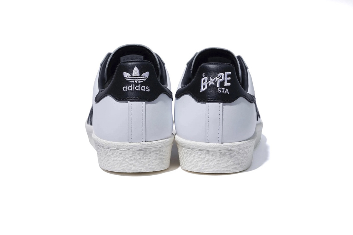 Coco Shoes adidas Superstar 80s Bape White Black - GZ8980 - Cocoshoesvip.net