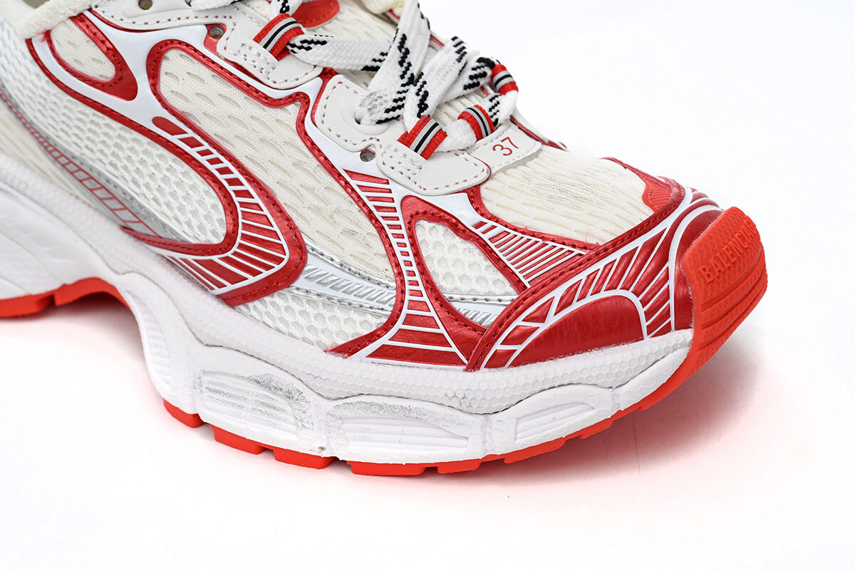 Coco Shoes Balenciaga 3XL Sneaker in White Red 734734W3XL29060 - Cocoshoesvip.net