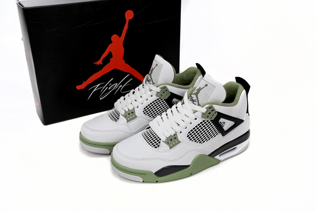 Coco Shoes Air Jordan 4 Retro Seafoam AQ9129-103 - Cocoshoesvip.net