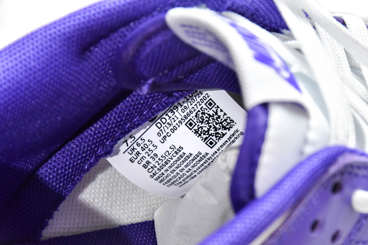 Coco Shoes Nike Dunk Low Championship Court Purple DD1391-104 - Cocoshoesvip.net