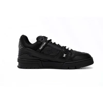 Louis Vuitton Trainer Black Embossed Monogram 1AAREY 02