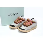 Coco Shoes Lanvin Leather Curb White Black Gum - Cocoshoesvip.net