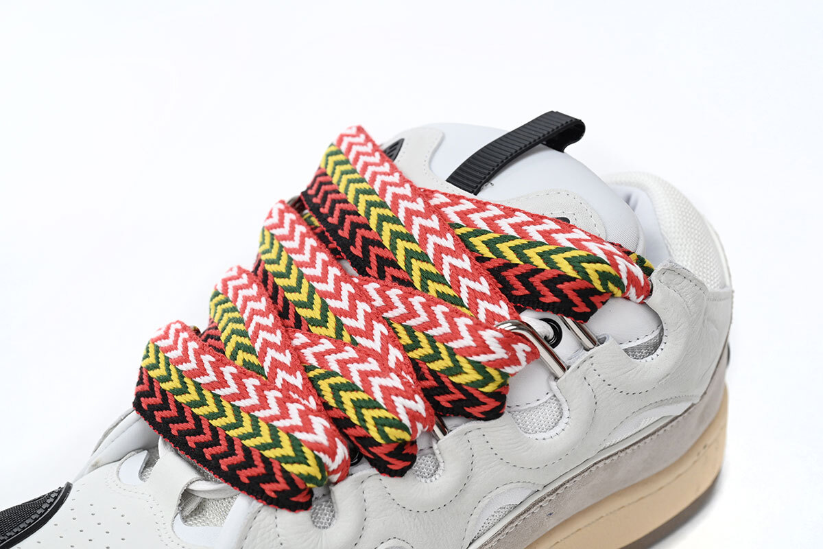 Coco Shoes Lanvin Leather Curb White Black Gum - Cocoshoesvip.net