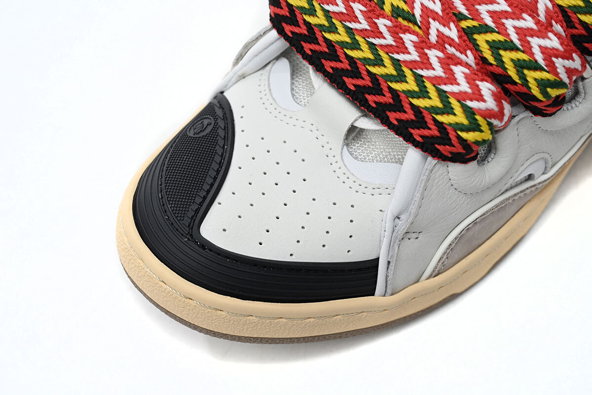 Coco Shoes Lanvin Leather Curb White Black Gum - Cocoshoesvip.net