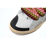 Coco Shoes Lanvin Leather Curb White Black Gum - Cocoshoesvip.net