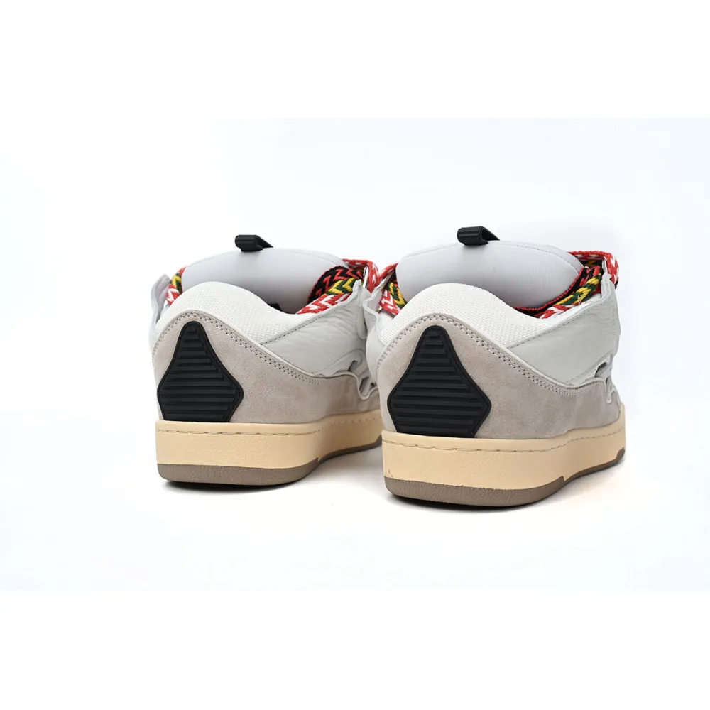 Coco Shoes Lanvin Leather Curb White Black Gum - Cocoshoesvip.net