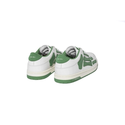 Amiri Skel Top Low White Green MFS003-114 02