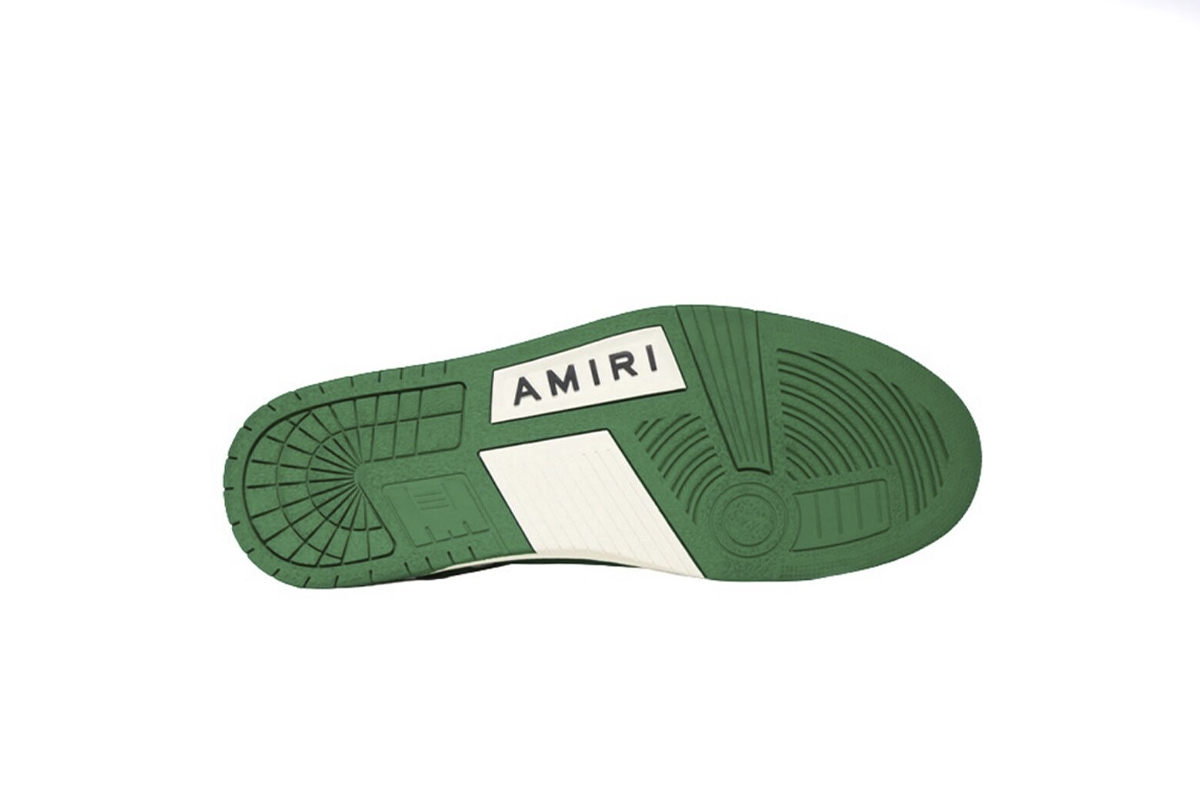 Coco Shoes Amiri Skel Top Low White Green MFS003-114 - Cocoshoesvip.net