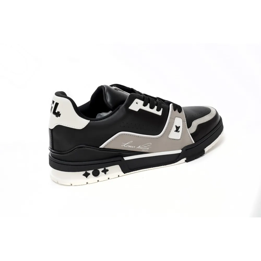 Coco Shoes Louis Vuitton Trainer Cowboy Black Gray 1AAHS3 - Cocoshoesvip.net