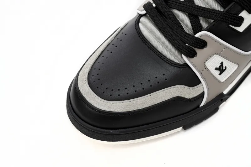 Coco Shoes Louis Vuitton Trainer Cowboy Black Gray 1AAHS3 - Cocoshoesvip.net