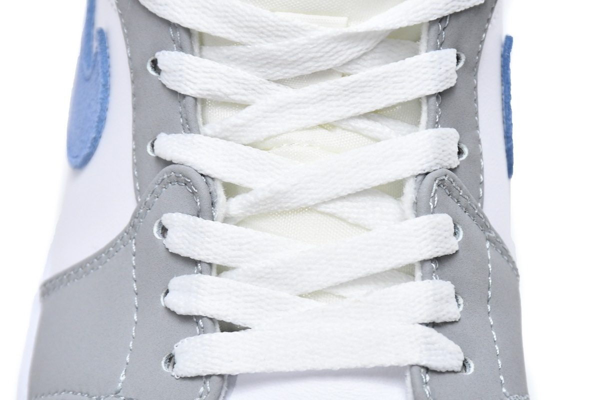 Coco Shoes Air Jordan 1 Mid Wolf Grey Aluminum BQ6472-105 - Cocoshoesvip.net