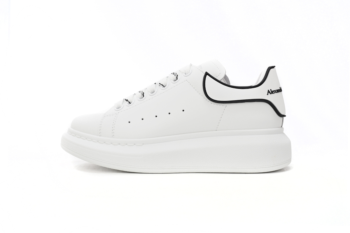 Coco Shoes Alexander McQueen Oversized White Black 621056WHXMT9074 - Cocoshoesvip.net