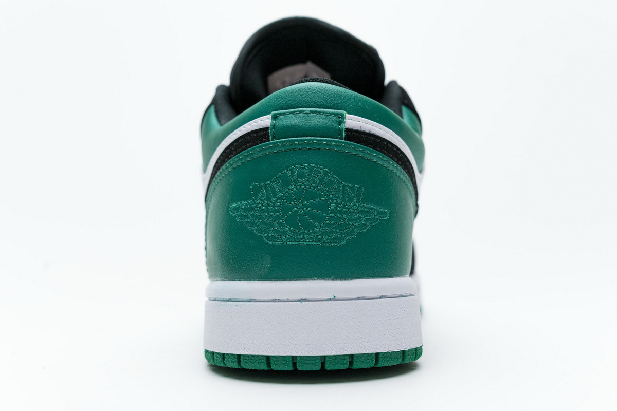 Coco Shoes Jordan 1 Low White Black Mystic Green 553558-113 - Cocoshoesvip.net