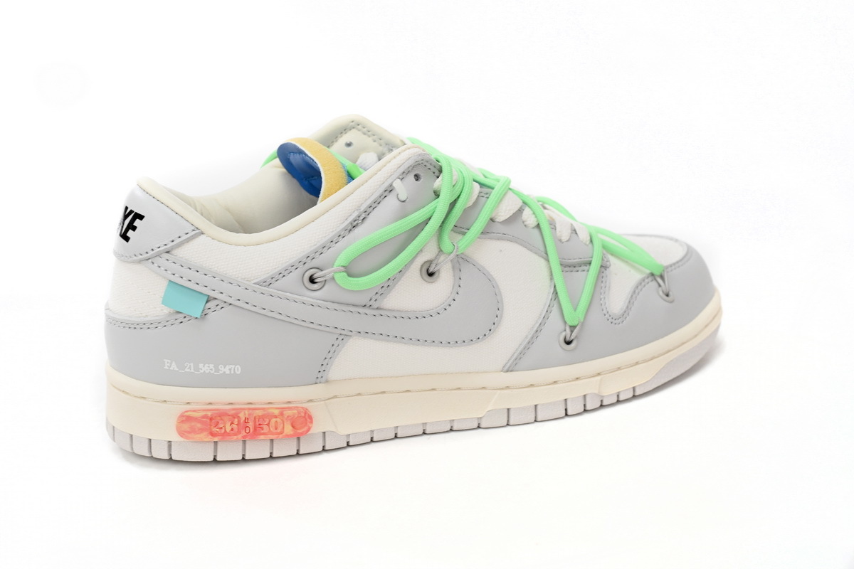 Coco Shoes Nike SB Dunk Low Off-White Lot 26 DM1602-116 - Cocoshoesvip.net