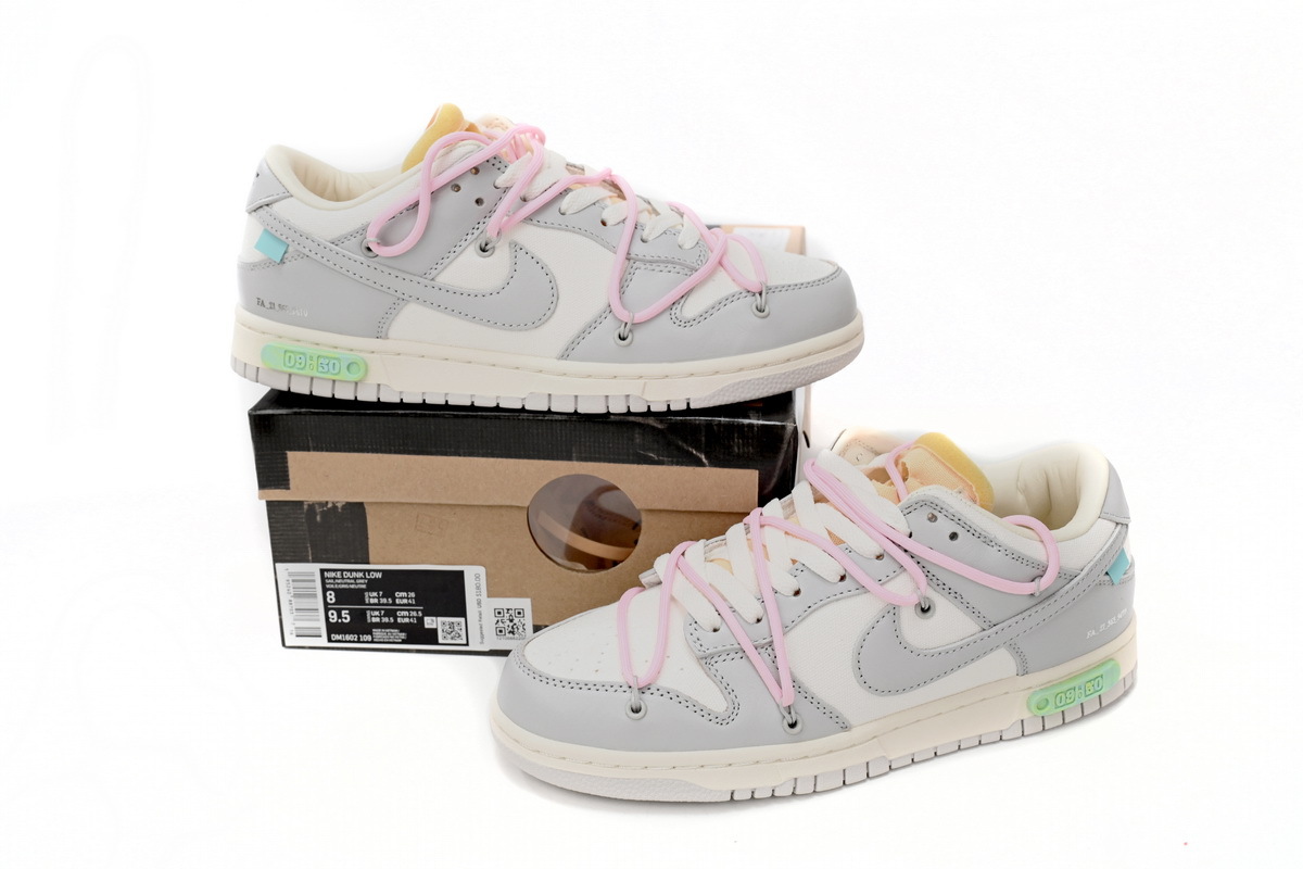 Coco Shoes Nike SB Dunk Low Off-White Lot 9 DM1602-109 - Cocoshoesvip.net