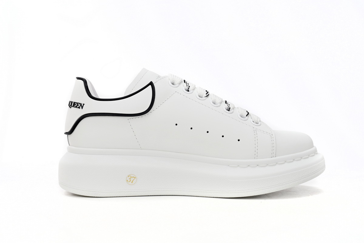 Coco Shoes Alexander McQueen Oversized White Black Trim - Cocoshoesvip.net