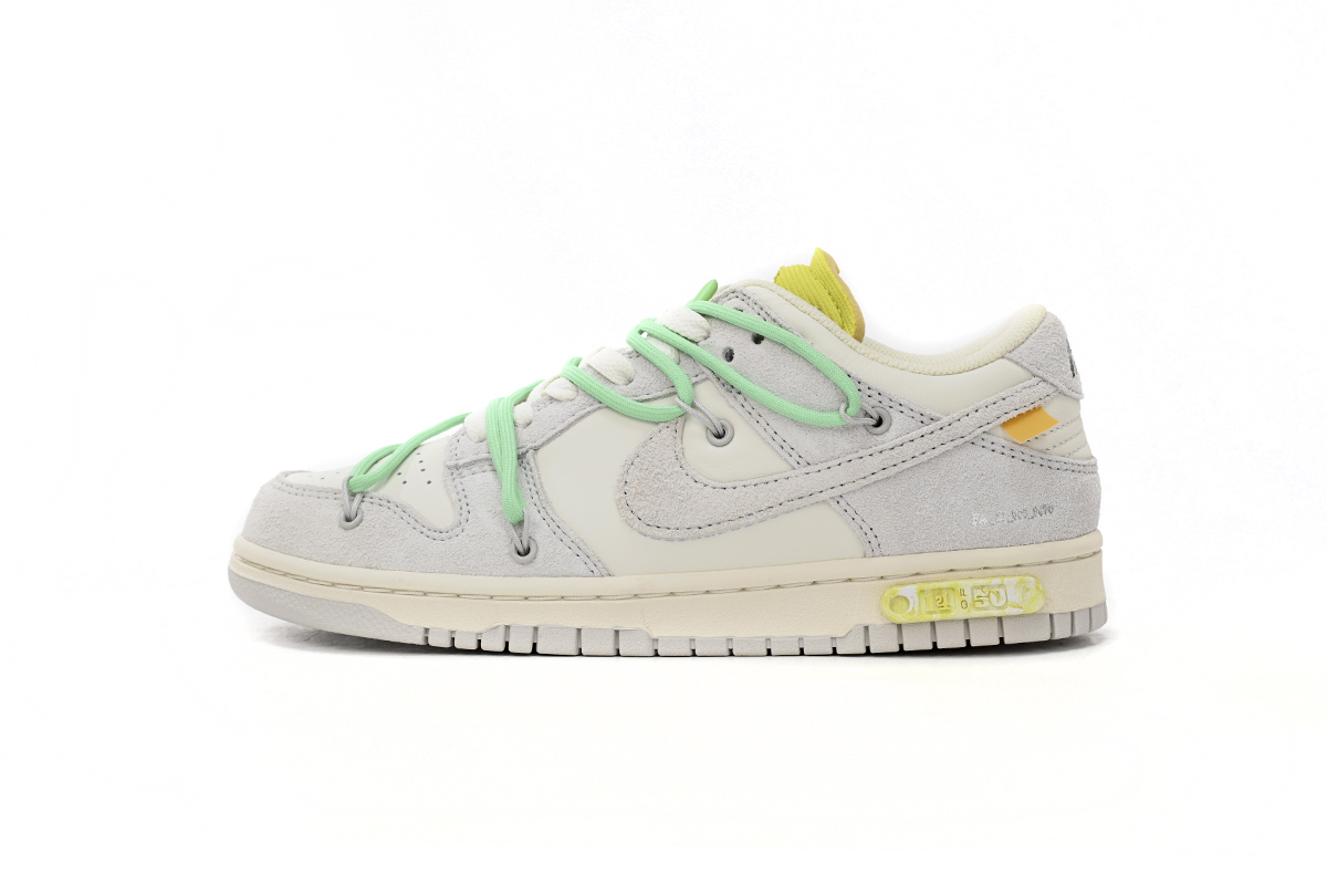 Coco Shoes Nike SB Dunk Low Off-White Lot 14 DJ0950-106 - Cocoshoesvip.net