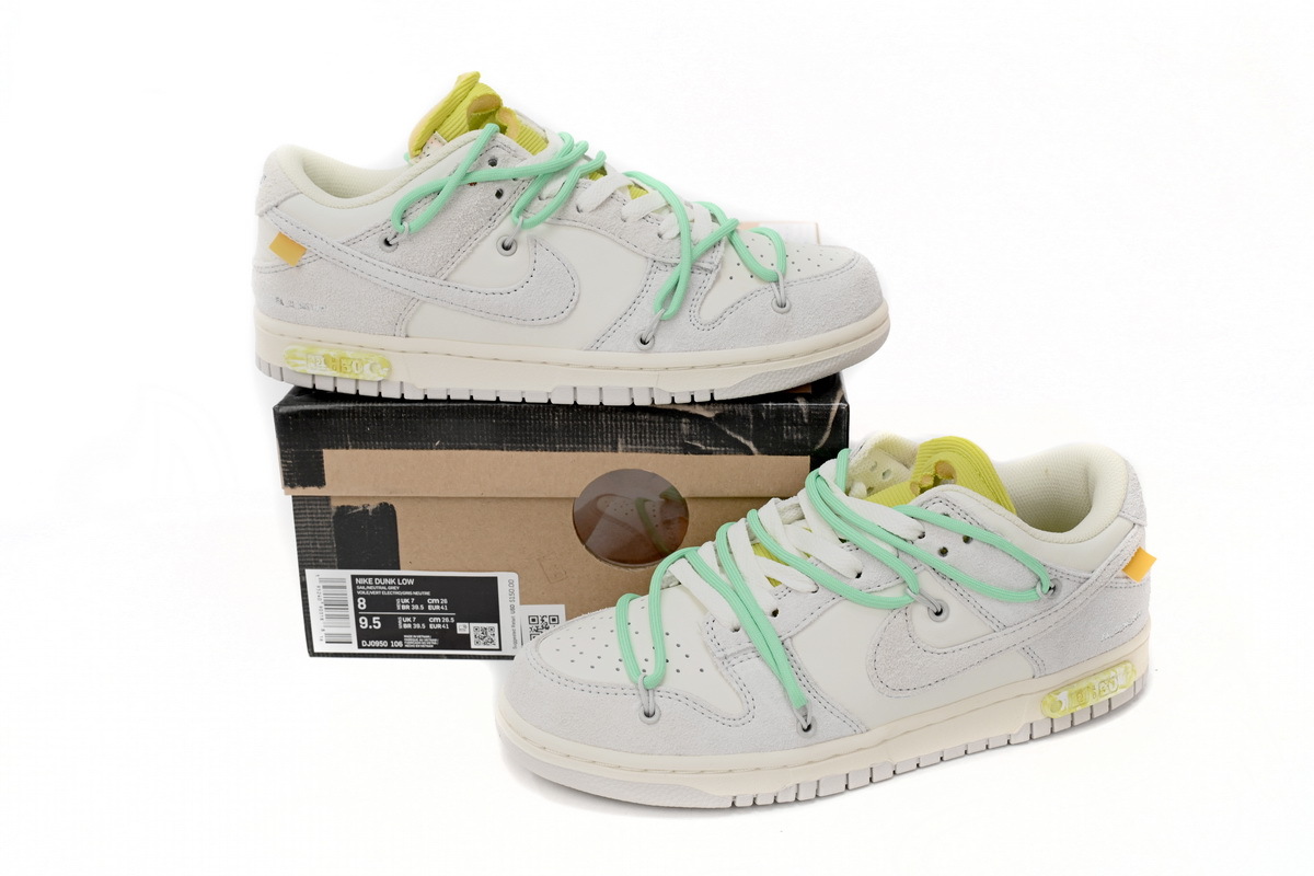 Coco Shoes Nike SB Dunk Low Off-White Lot 14 DJ0950-106 - Cocoshoesvip.net