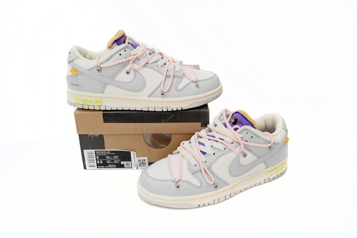 Coco Shoes Nike SB Dunk Low Off-White Lot 24 DM1602-119 - Cocoshoesvip.net
