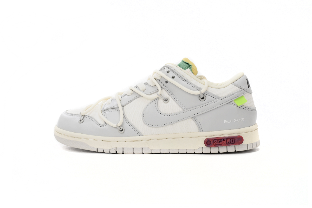 Coco Shoes Nike SB Dunk Low Off-White Lot 25 DM1602-121 - Cocoshoesvip.net