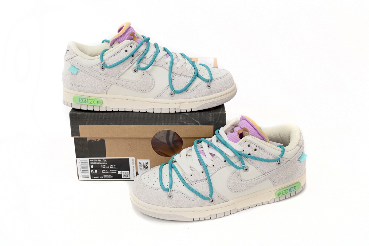 Coco Shoes Nike SB Dunk Low Off-White Lot 36 DJ0950-107 - Cocoshoesvip.net