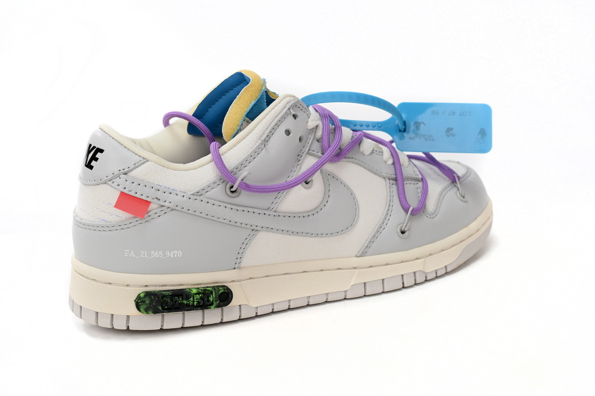 Coco Shoes Nike SB Dunk Low Off-White Lot 47 DM1602-125 - Cocoshoesvip.net
