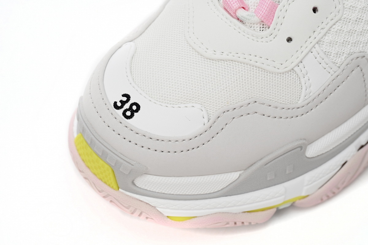 Coco Shoes Balenciaga Triple S White Yellow 524039 W2FW4 7541 - Cocoshoesvip.net