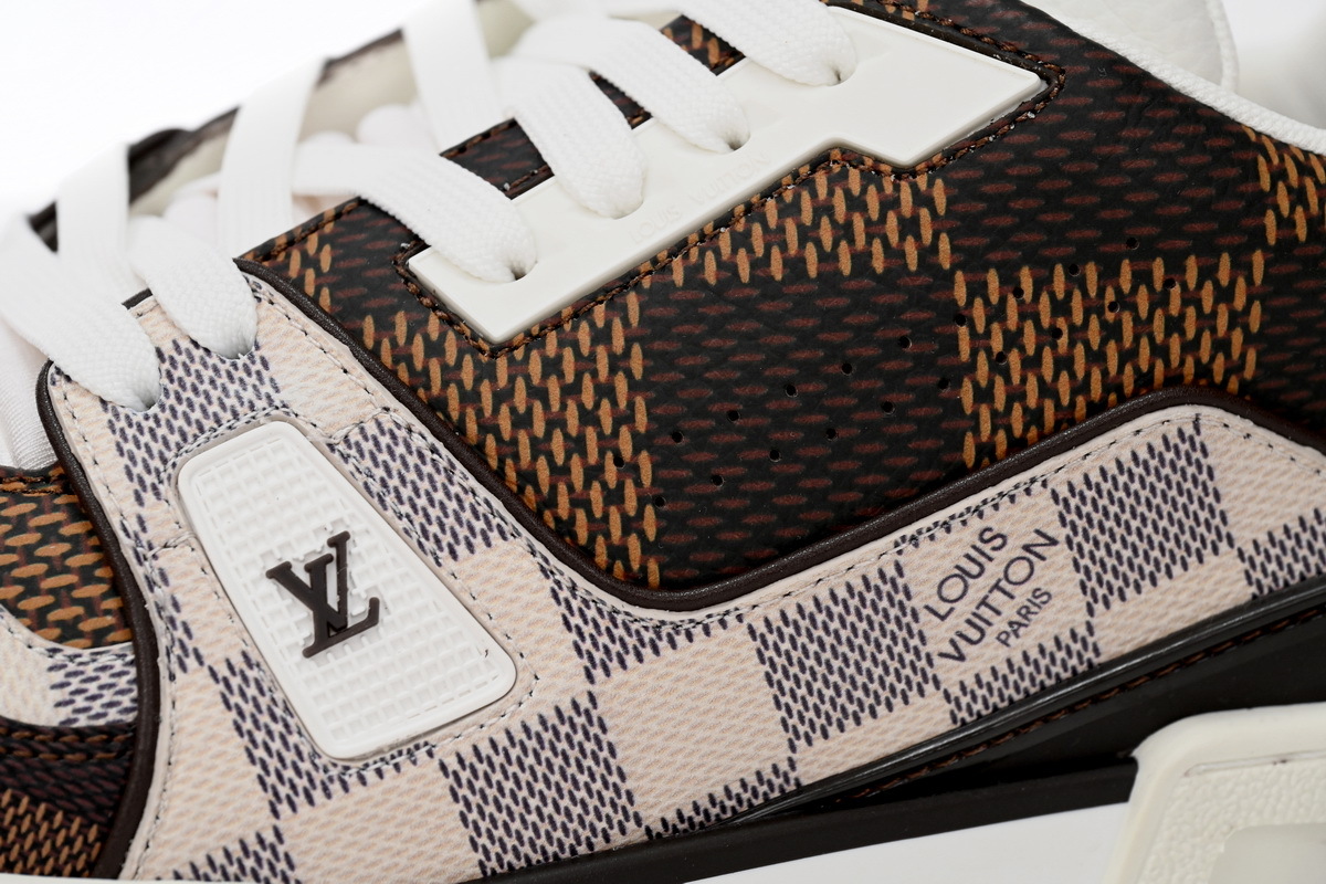 Coco Shoes Louis Vuitton Trainer #54 Damier Ebene Multi 1AAST7 - Cocoshoesvip.net