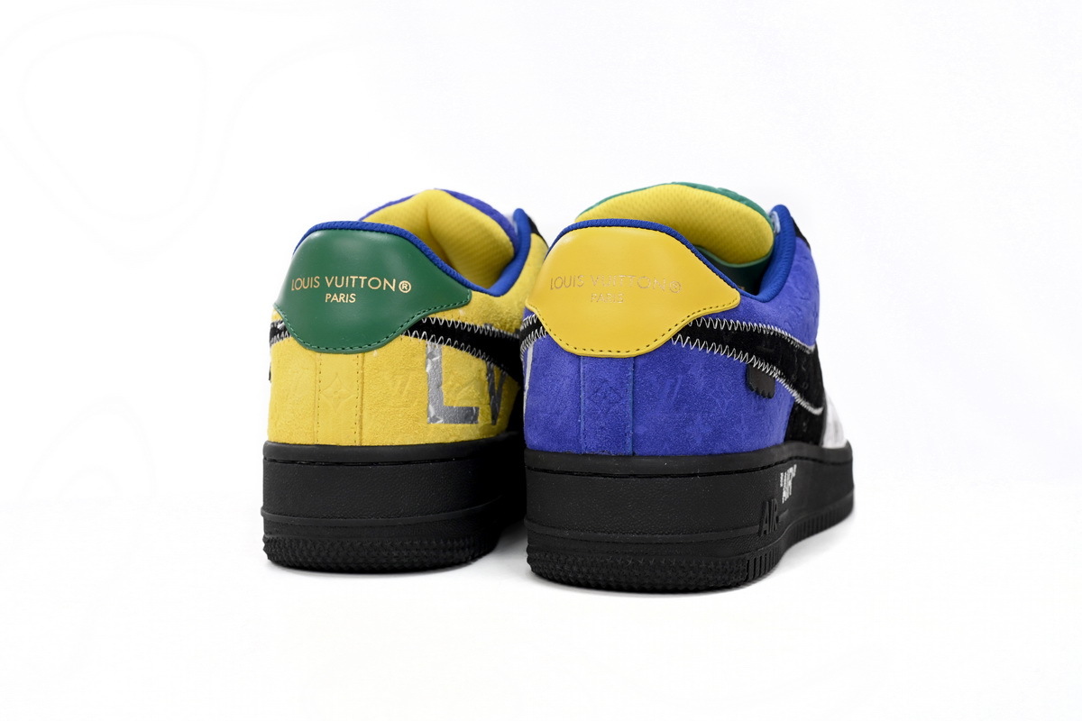 Coco Shoes Louis Vuitton x Nike Air Force 1 Low Silver Yellow 1A9VCH - Cocoshoesvip.net